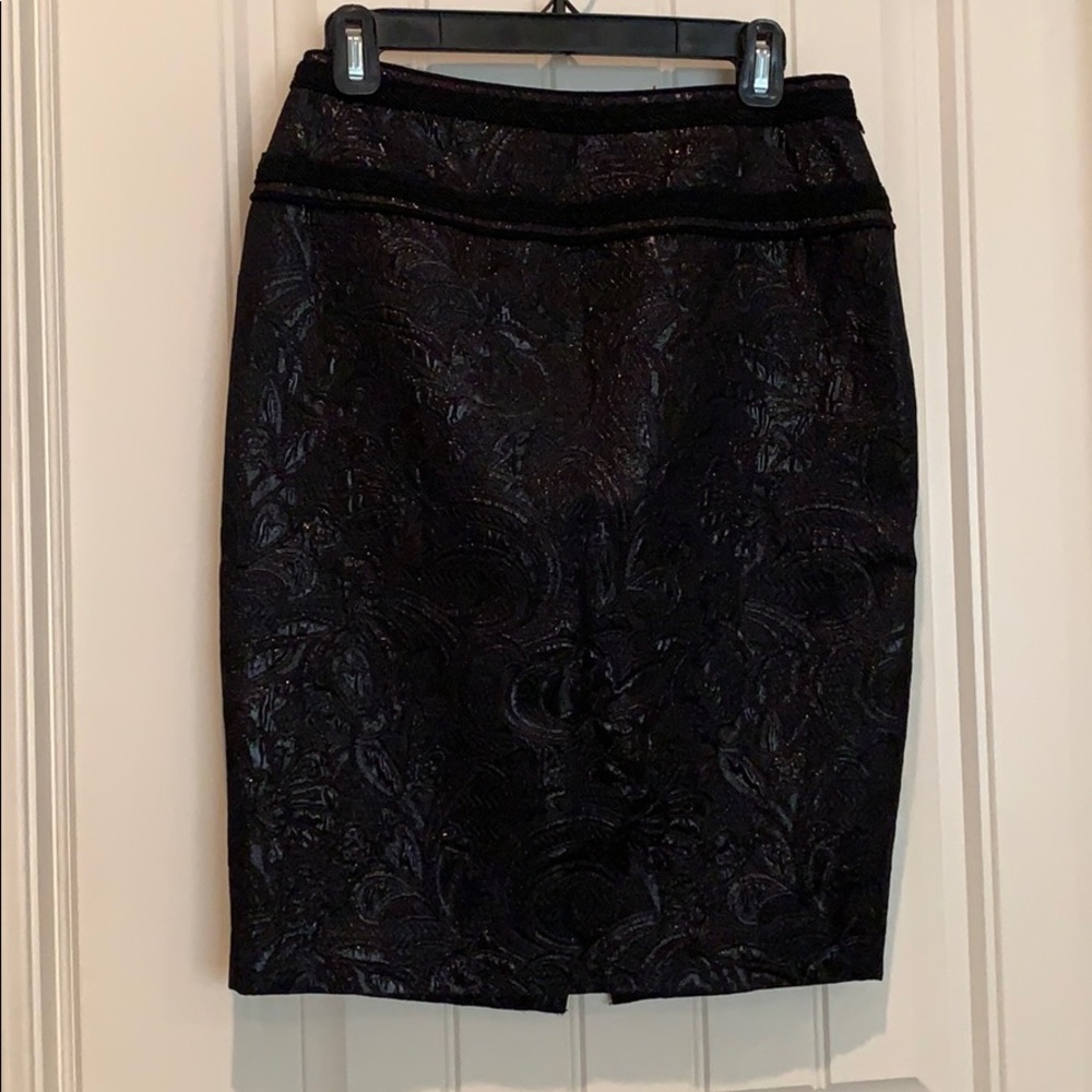 Black paisley skirt